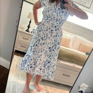 French connection Floral Blue and White Women's Dress